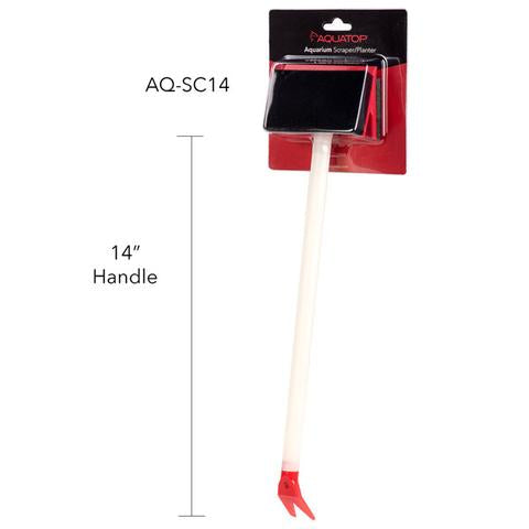 Aquatop 2 in 1 Aquarium Scraper Planter