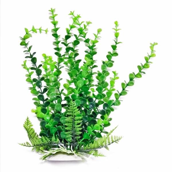 AQUATOP Artificial Plant W/ Weighted Base -Elodea-Like (Green)