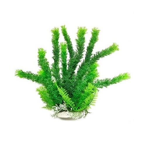 AQUATOP Artificial Plant W/ Weighted Base -Cabomba-Like (Green)