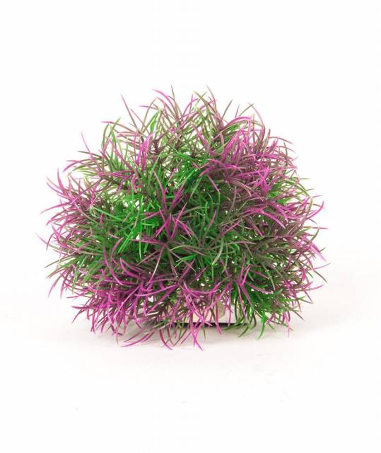 AQUATOP Artificial Plant Big Purple/Green Ball W/ Weighted Base 5"