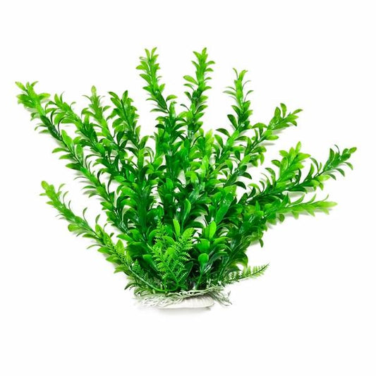 AQUATOP Artificial Plant W/ Weighted Base -Anacharis-Like (Green)