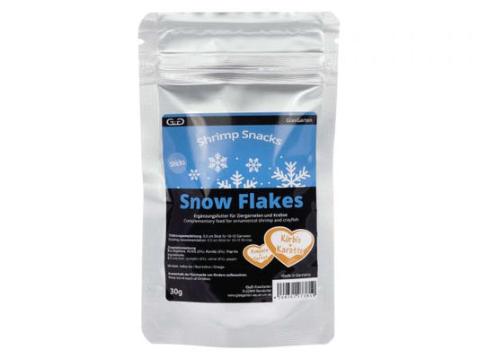 GlasGarten Shrimp Snacks Snow Flakes - Pumpkin-Carrot 30g